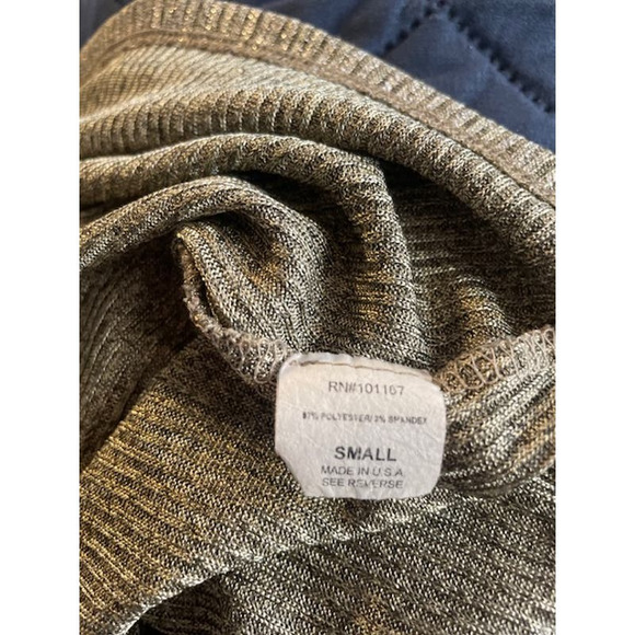 Kim & Cami Size Small Gold Knit Top with Dolman Short Sleeves - Picture 5 of 5